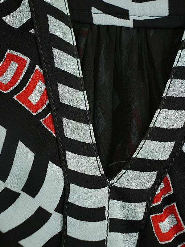 BALENCIAGA バレンシアガ 総柄シルクドレスワンピース ミックス 34  