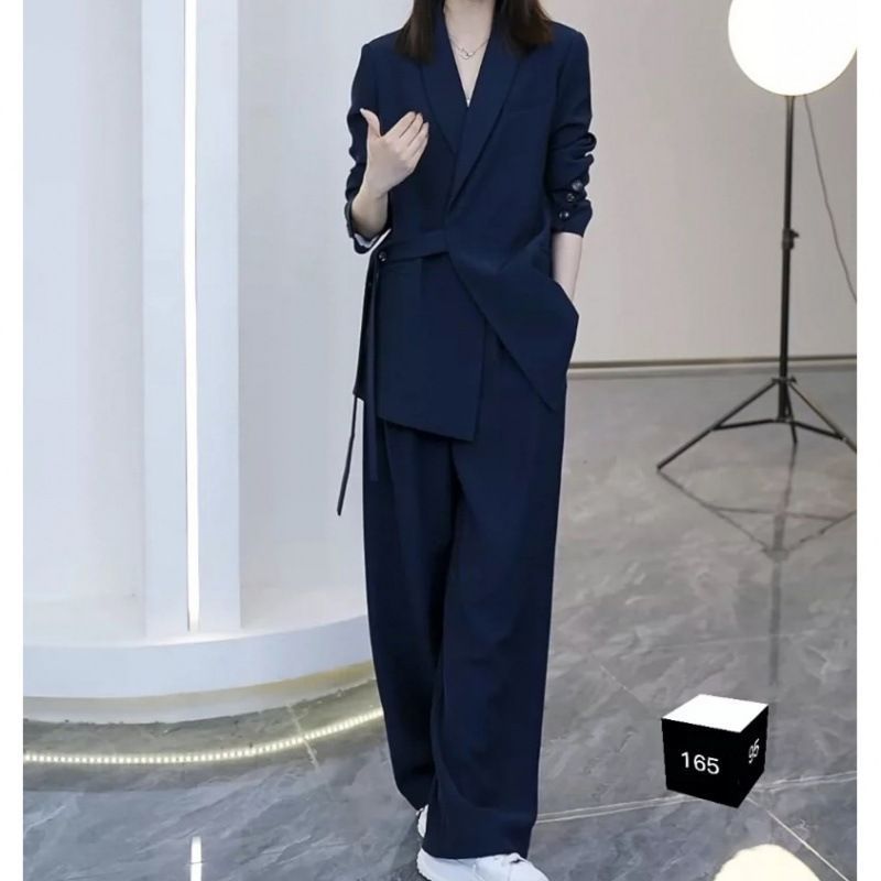 ママスーツ入学式レディースジャケット2点セットセットアップ大きいサイズ上下2点セット洗えるレディーススーツフパンツスーツ