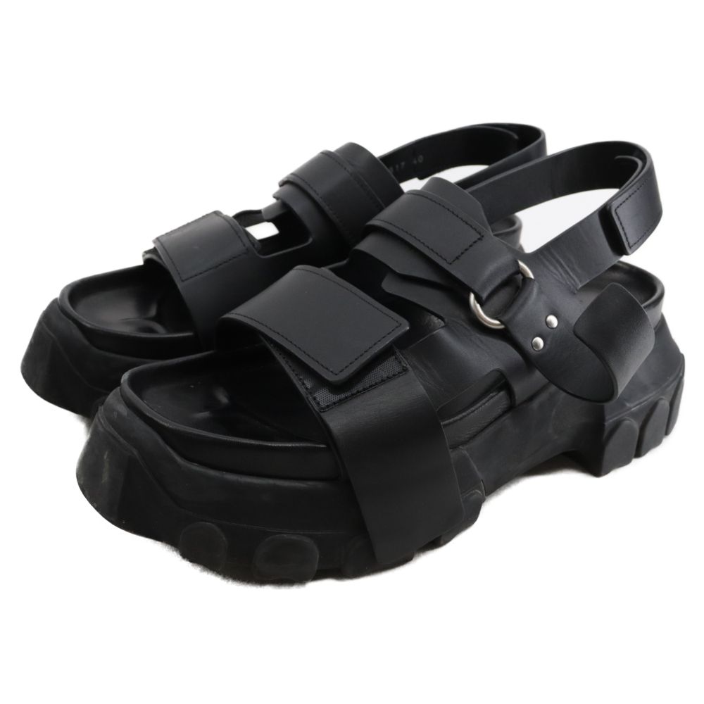 関送込！RICK OWENS トラクター バックル チャンキー サンダル Rick Owens Tractor サンダル | ブラック | FARFETCH JP