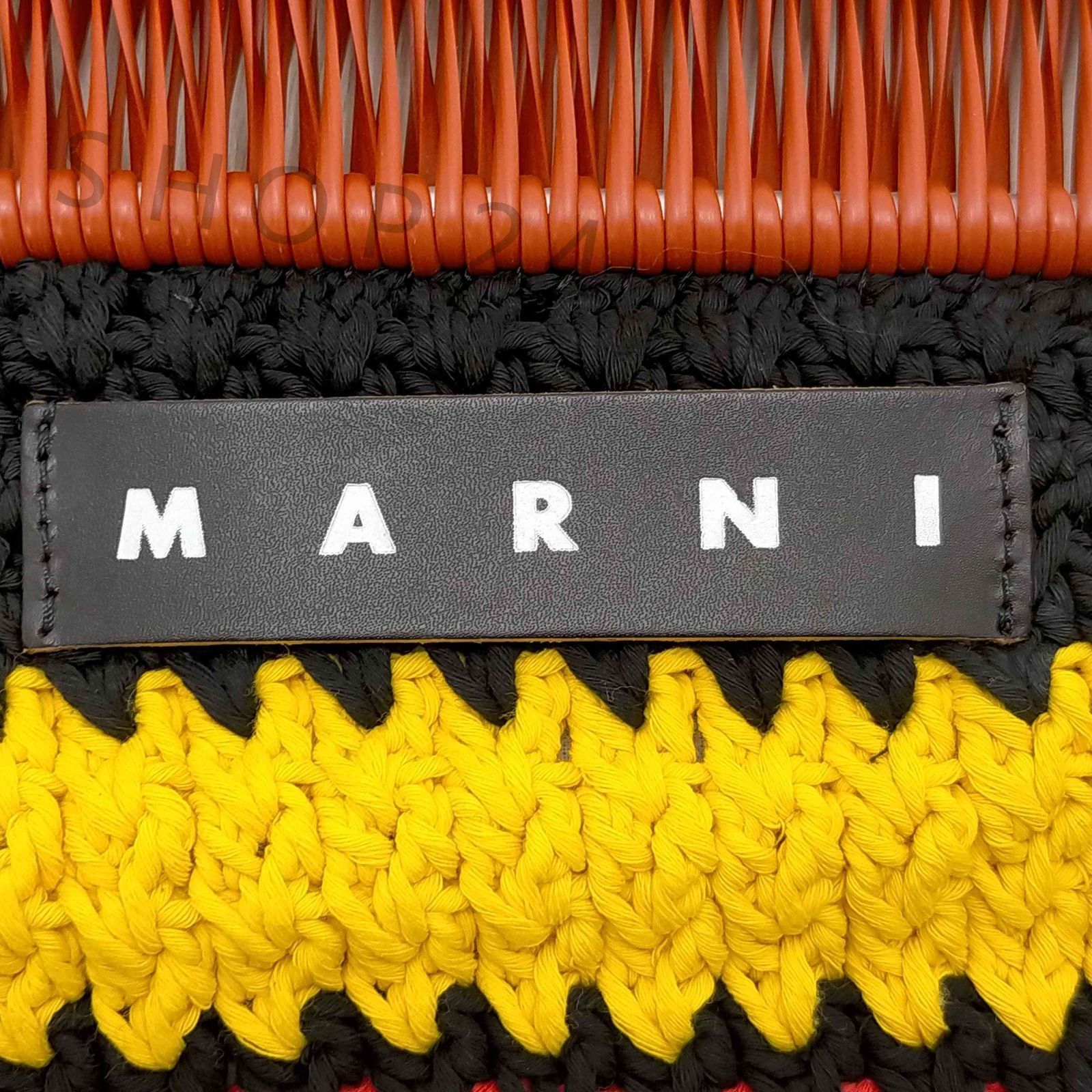 新品未使用 マルニ マーケット MARNI MARKET ニット クロシェ ハンド バッグ ロゴ マルチ レディース メンズ ユニセックス - メルカリ