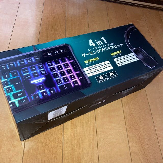 グリーンハウス ゲーミングデバイスセット 4点セット 新品未使用品 