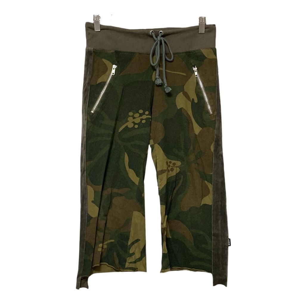 L.G.B. ルグランブルー MID FLCAMO PANTS カモフラ 迷彩柄 ドロスト クロップドパンツ サイズ1 カーキ メンズ レディース 古着