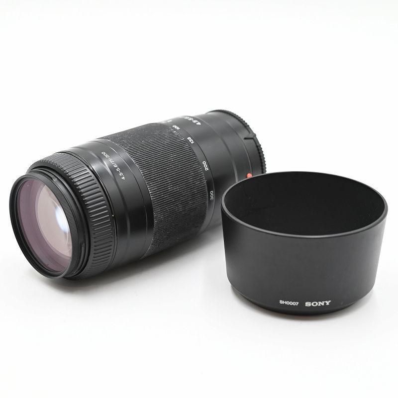 【美品】SONY ソニー75-300mm 望遠レンズ レンズフード付き SONY ソニー 望遠ズームレンズ 75-300mm F4.5-5.6 フルサイズ対応 交換