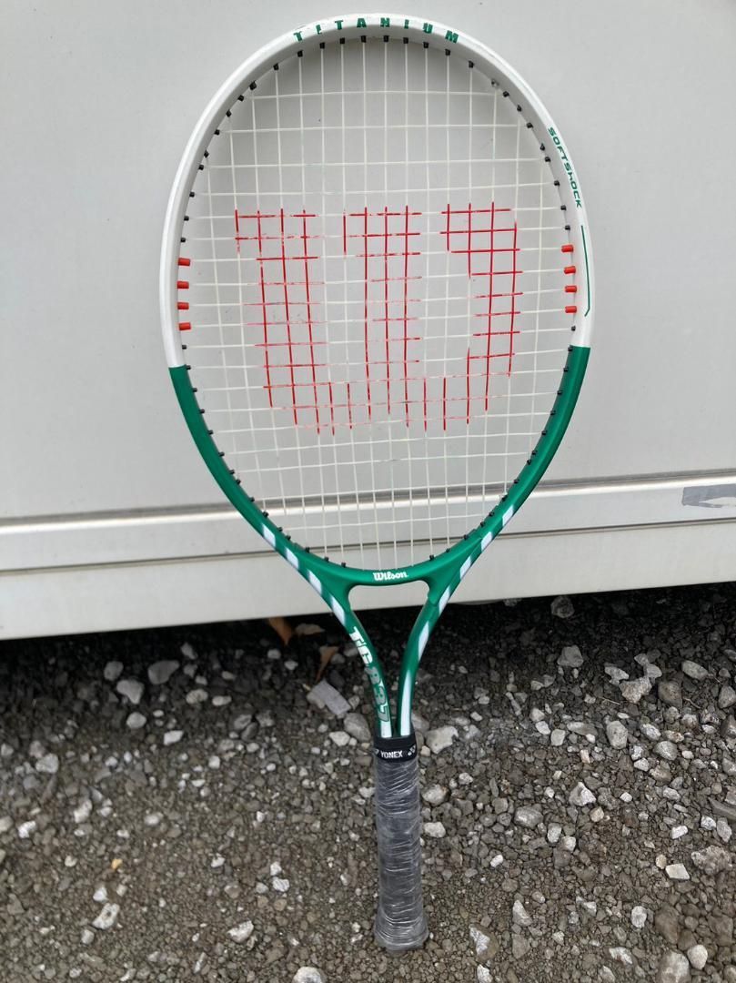 【めぶる!!】 WILSON ウィルソン テニスラケット TG 837 グリーン ホワイト