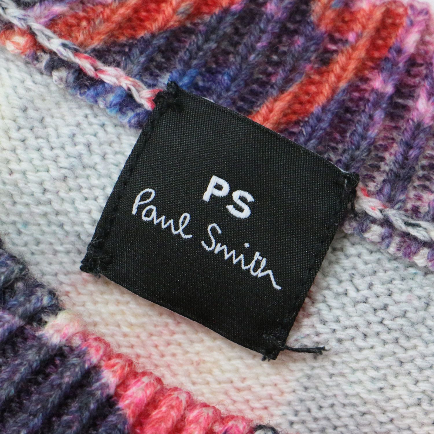 PS Paul Smith ピーエスポールスミス ニット トップス ブラック レッド ...