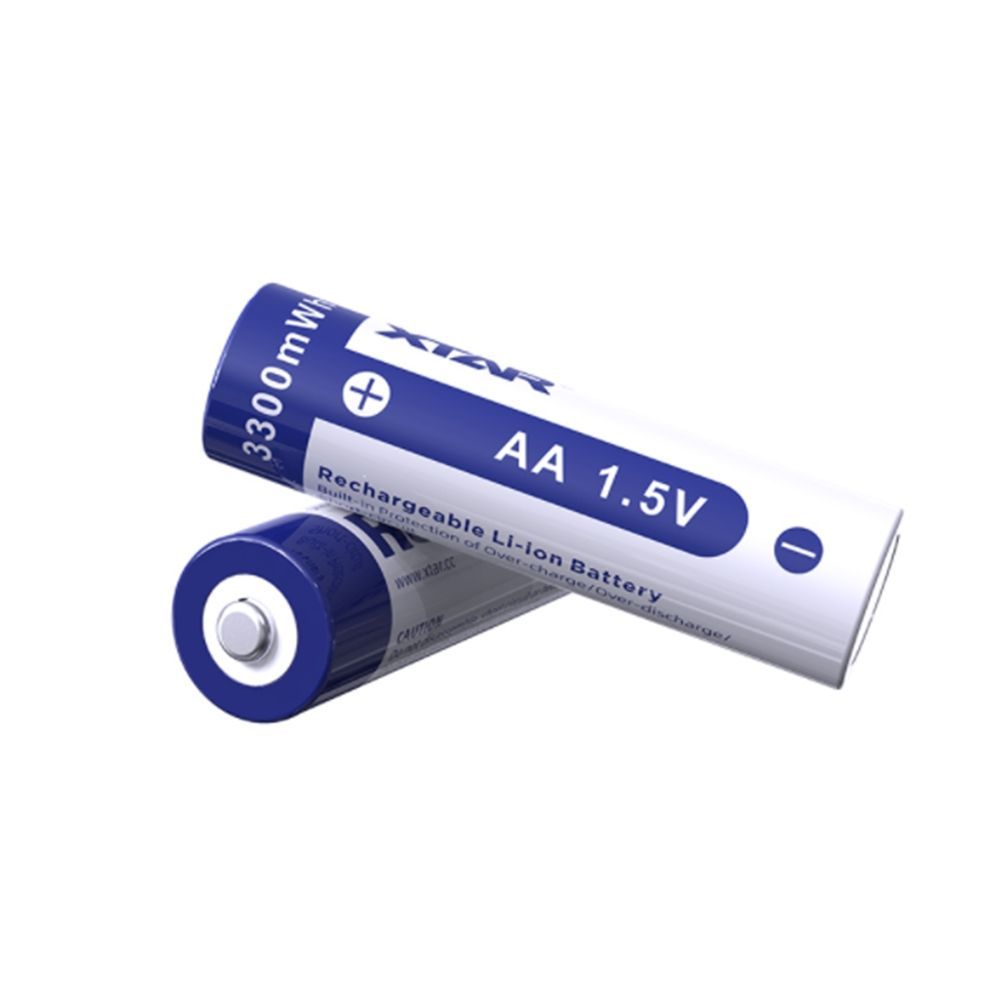 XTAR 1.5V Li-ion AA充電池3300MWH（2000mAh）単三形リチウム電池 (1.5V AA*8)