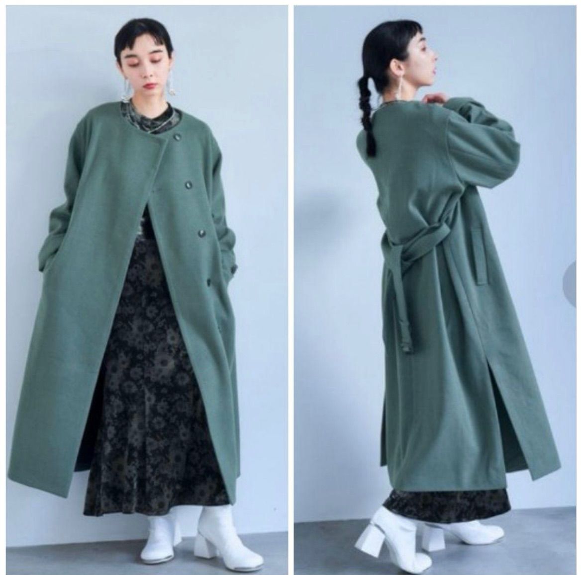 HARE ハレ 2way ウーリーテックスタンド ロングコート - メルカリ