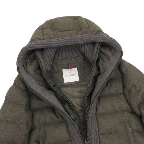 美品 モンクレール CANUT カヌート ロゴワッペン ウール リブニット