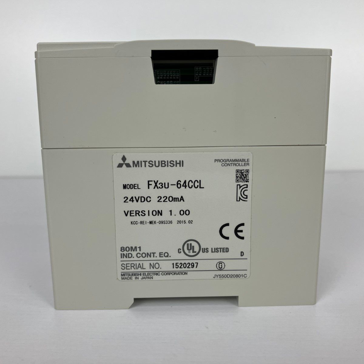 ЗЗMITSUBISHI ミツビシ シーケンサ 取説 外箱付 FX3U-64CCL ホワイト  