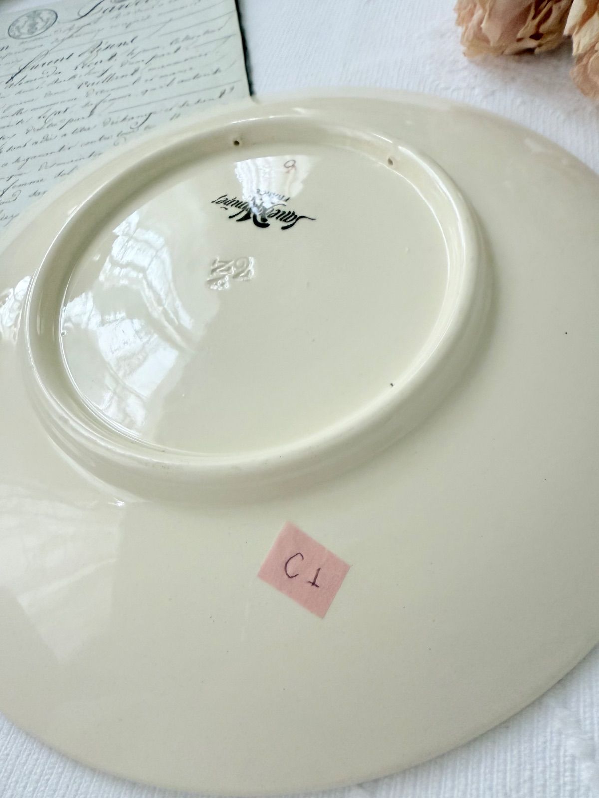 C1 アンファンリシャール サルグミンヌ フランスアンティークプレート