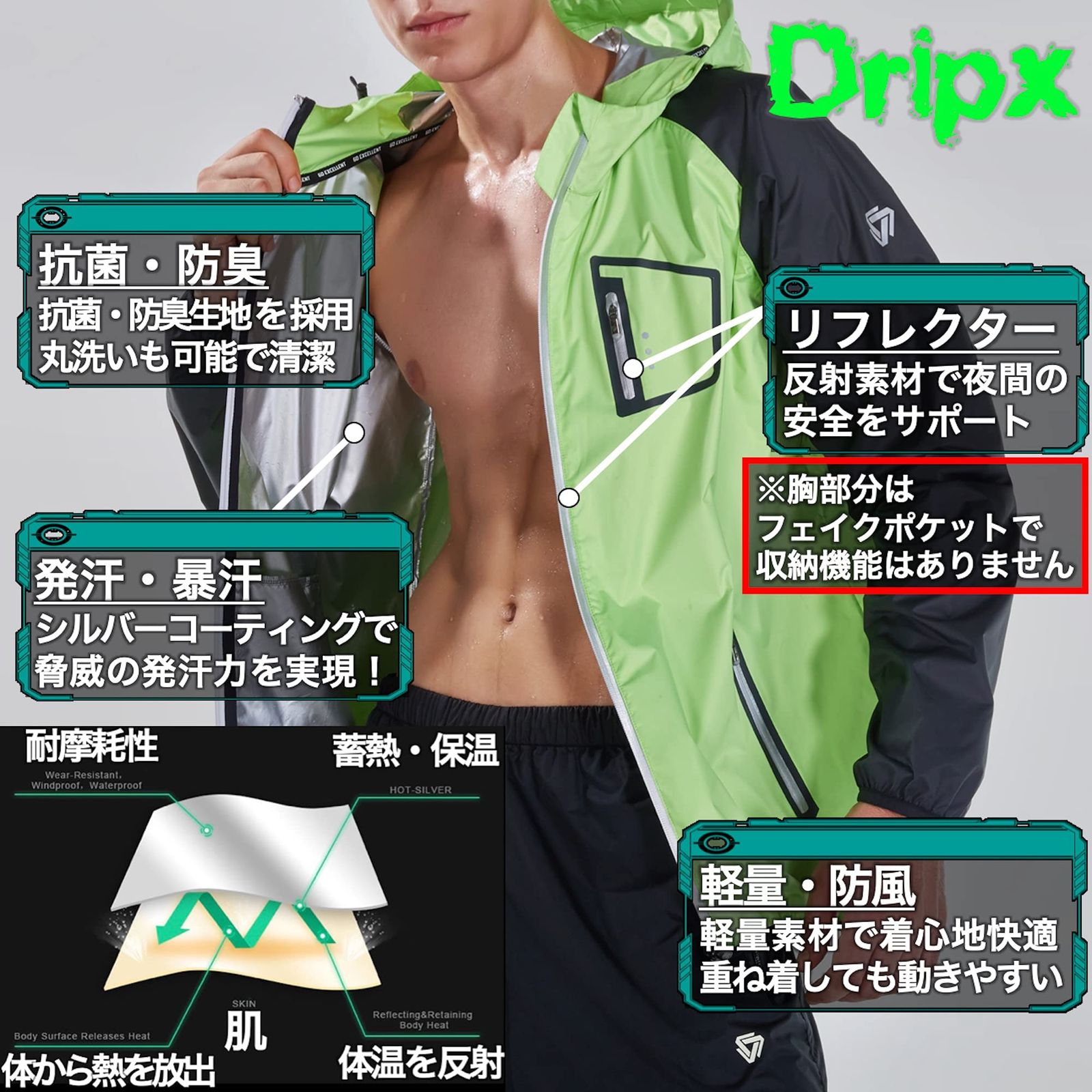 Dripx サウナスーツ