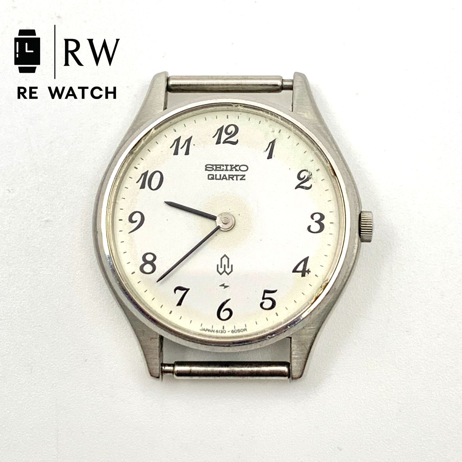 ジャンク品】SEIKO 4130-6030 クォーツ ステンレススチール 時計