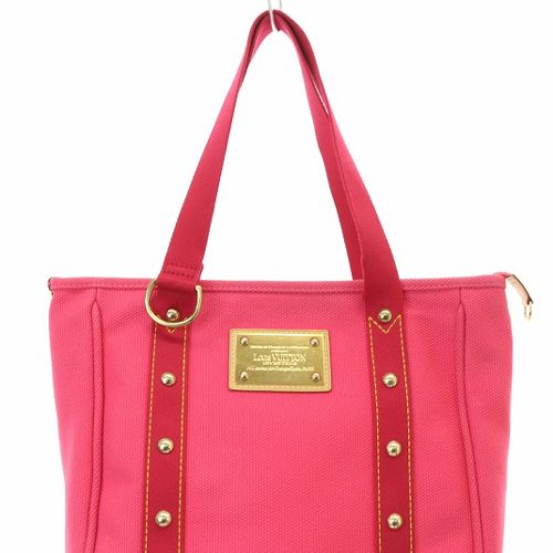 ルイヴィトン アンティグア カバ MM トートバッグ ピンク M40085 ルイヴィトン LOUIS VUITTON アンティグア カバMM トートバッグ ロゴ