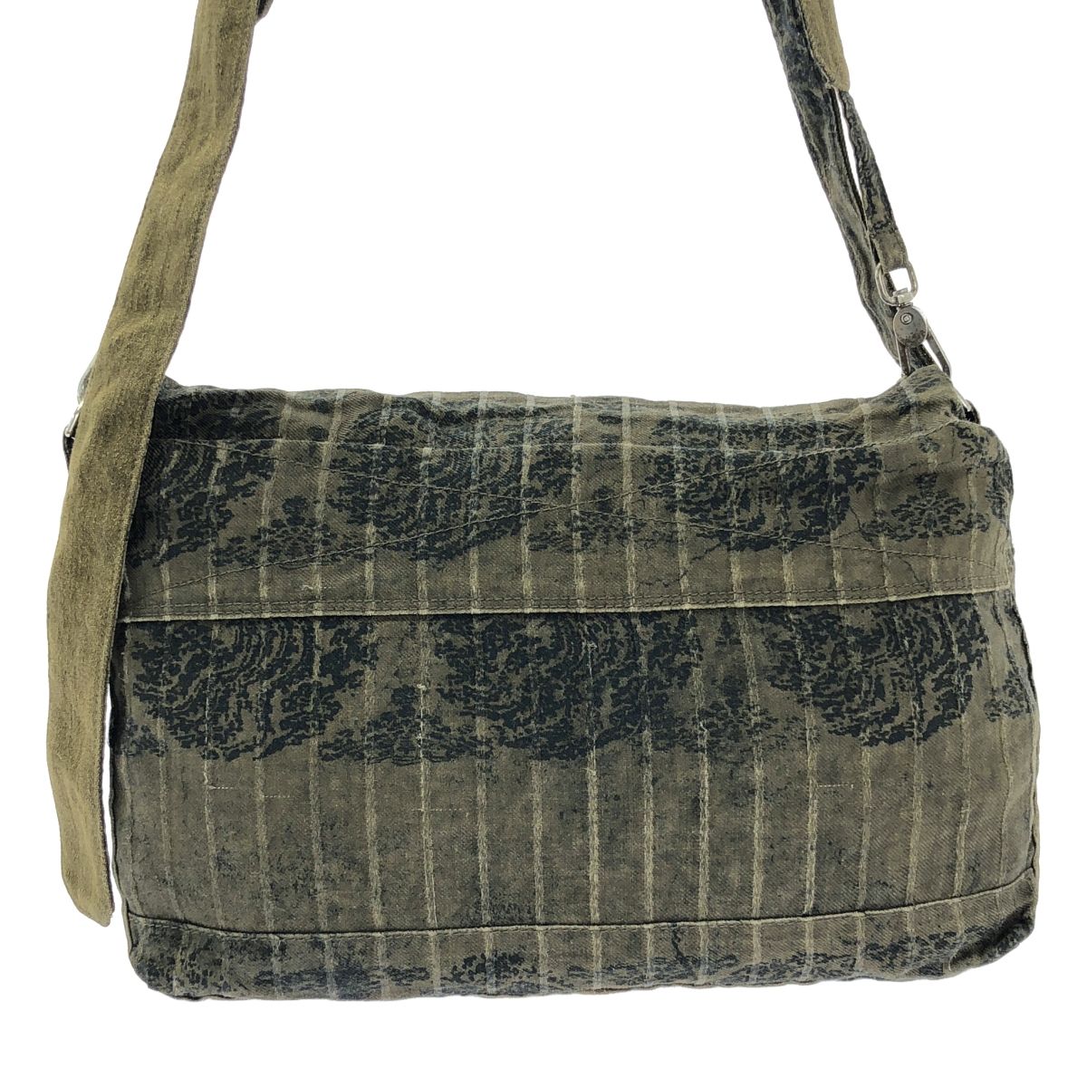 【美品】  ziggy chen / ジギーチェン | 2022SS | BREAD BAG / メッセンジャー フラップ ショルダーバッグ | カーキ | メンズ 美品】 ziggy chen / ジギーチェン | 2022SS | BREAD BAG