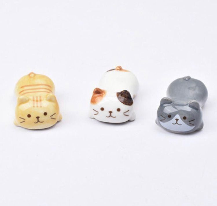 新品 食卓を飾る猫の箸置き 3個セット キッチン雑貨 猫雑貨 猫小物 