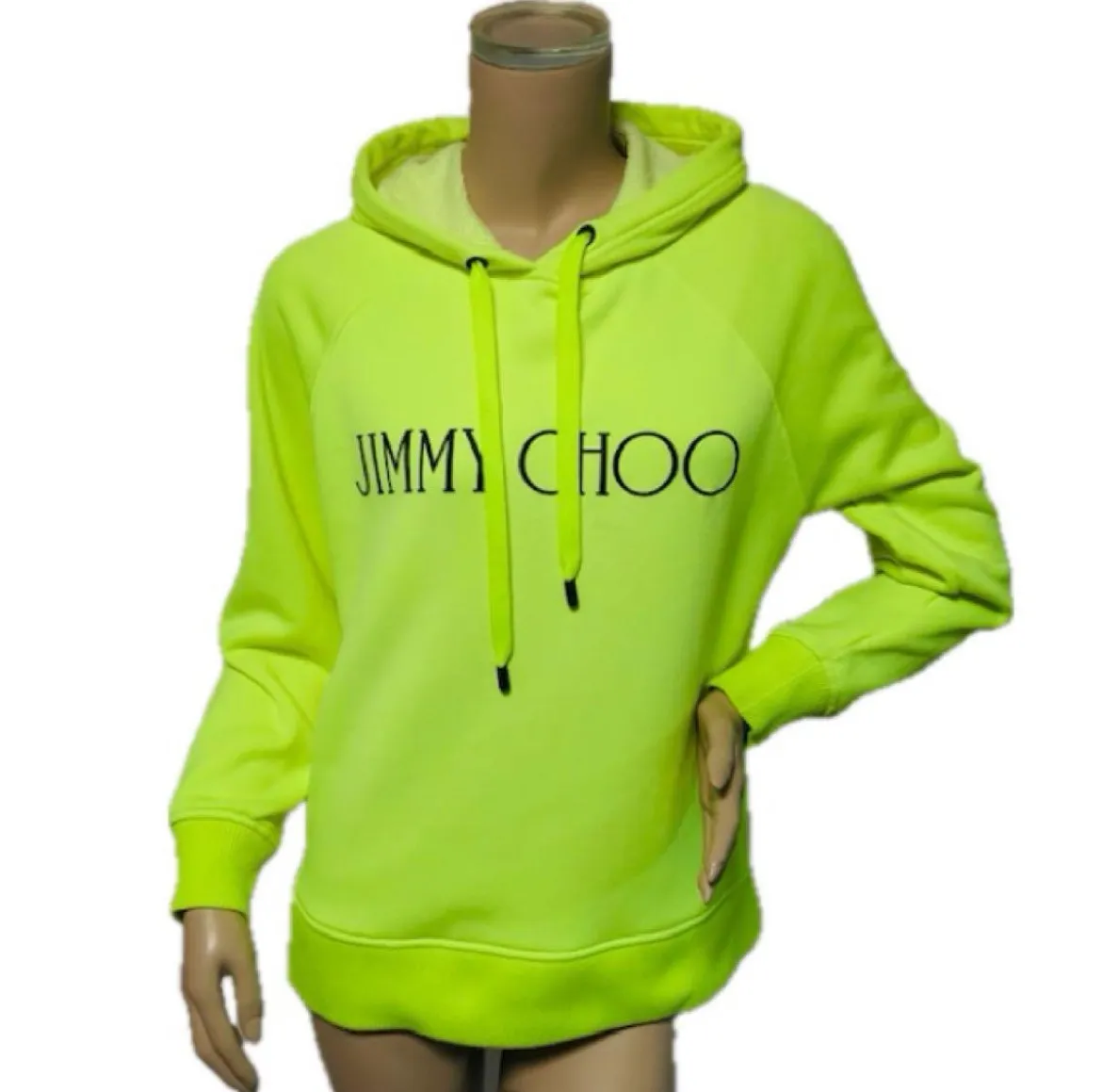 JIMMY CHOO ラインストーン　ロゴ　パーカー イタリア製　オーバーサイズ ジミーチュウ JC STAR ロゴ パーカー jimmy choo hoodie (Jimmy Choo