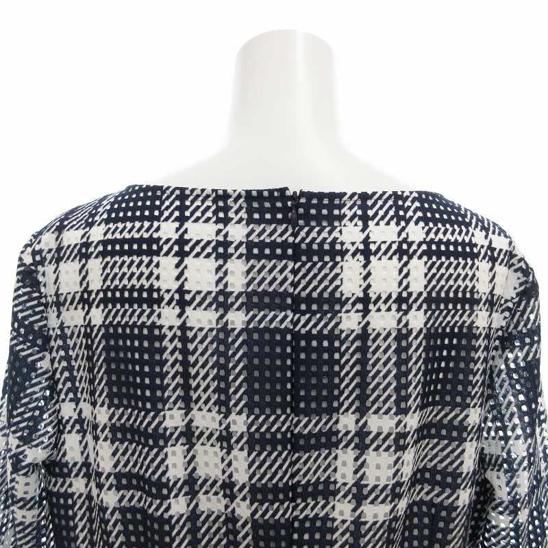 美品 Leilian 七分袖 ダークグリーン ひざ丈 ワンピース 9 Mサイズ 美品 Leilian 七分袖 ダークグリーン ひざ丈 ワンピース 9 Mサイズ