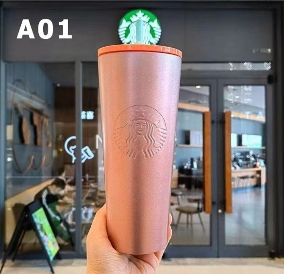 Starbucks - スターバックス ステンレスストローカップ グラデーション スターバックス starbucks ストロー タンブラー 新品 ステンレス