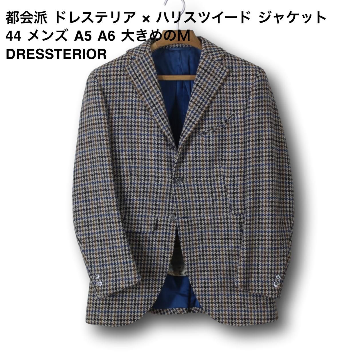 美品】都会派 ドレステリア × ハリスツイード ジャケット 44 メンズ A5 A6 大きめのM DRESSTERIOR ワールド 日本製 秋冬 -  メルカリ