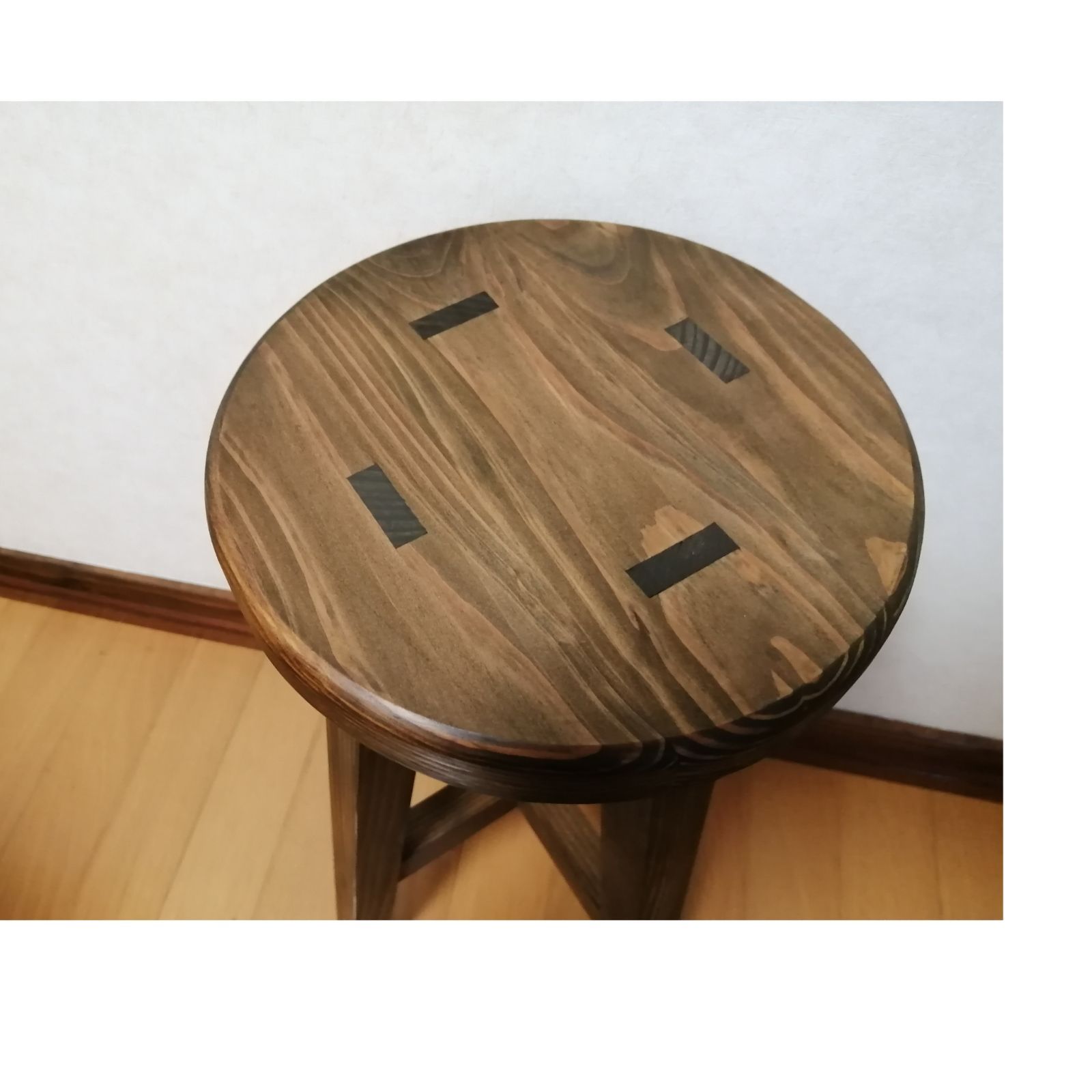 ほぞ組】木製スツール 高さ65cm 丸椅子 stool 猫犬 - メルカリ