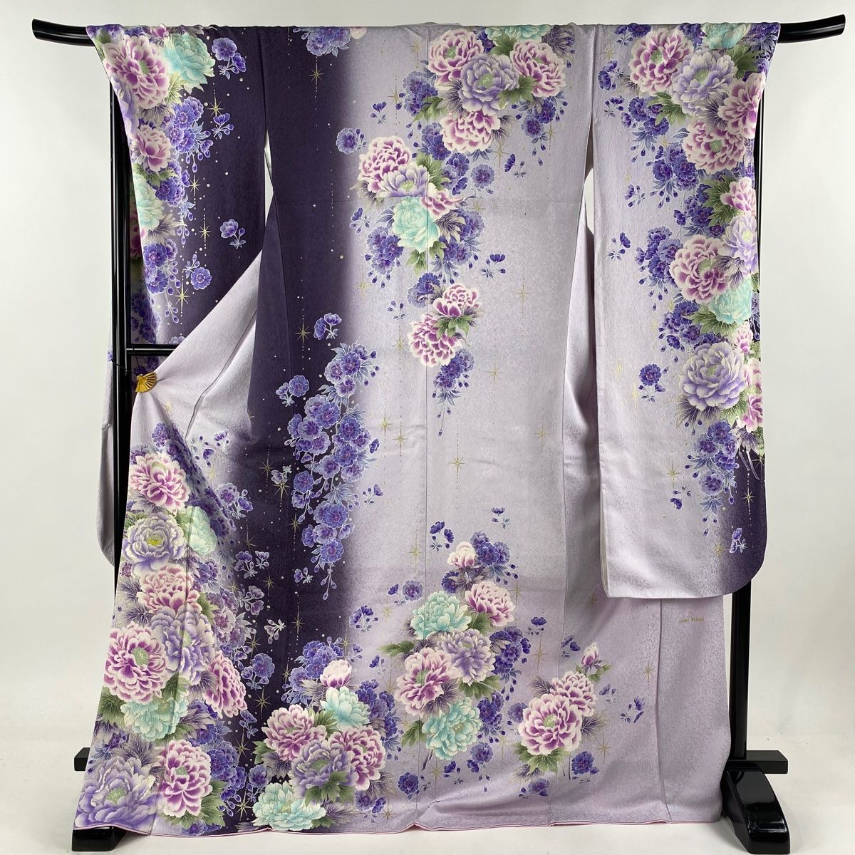 振袖 身丈162cm 裄丈67.5cm L 袷 桜 雲文 金通し 絞り ピンク 正絹 美  