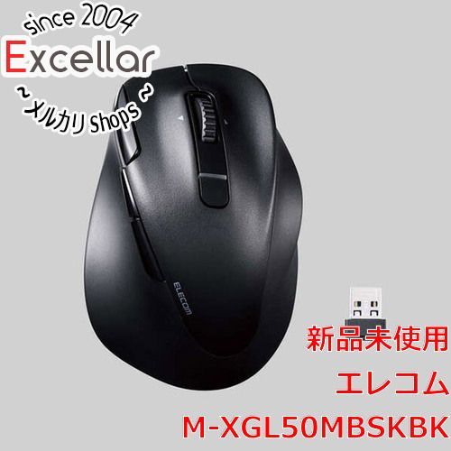 [bn:9] ELECOM製　ワイヤレスマウス EX-G M-XGL50MBSKBK　ブラック