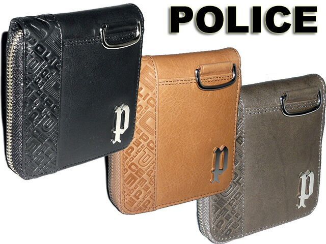 ポリス] ラウンドファスナー 二つ折り財布 0552/PA-6102 (ブラック（10）) 財布、帽子、ファッション小物