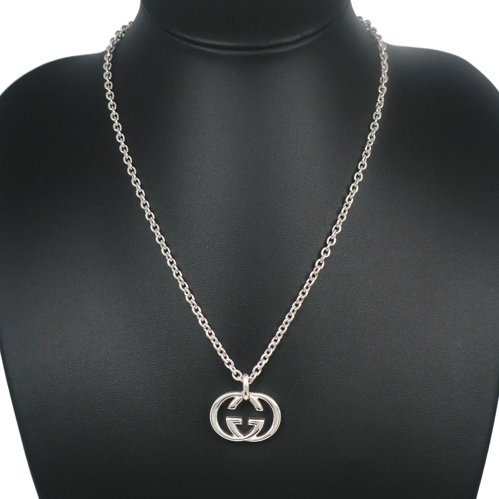 GUCCI グッチ ネックレス インターロッキングG シルバー925 GUCCI】グッチ インターロッキングG ネックレス シルバー925