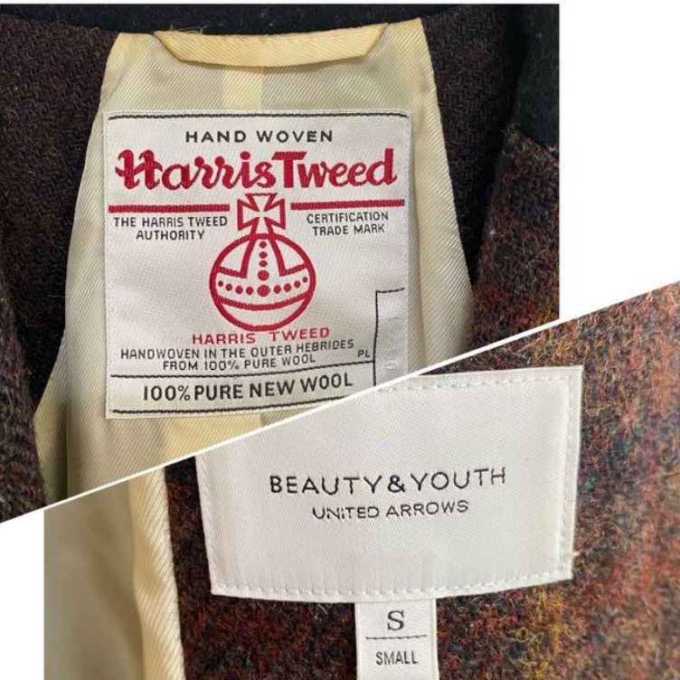 ハリスツイード Harris Tweed チェスターコート ロングコート