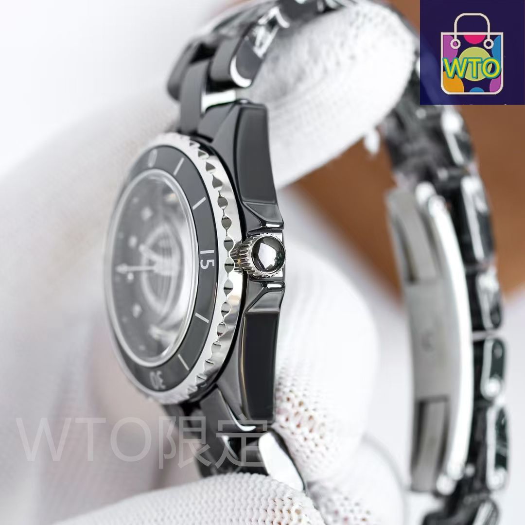 CHANEL⭐︎腕時計 ご購入大歓迎です シャネルクロノグラフ 33mm ブラック 自動巻き