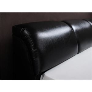 フロアベッド ダブル【MAD】【スタンダードボンネルコイルマットレス付き】 ブラック 【マットレス】ブラック モダンデザインフロアベッド【MAD】マッド【代引不可】