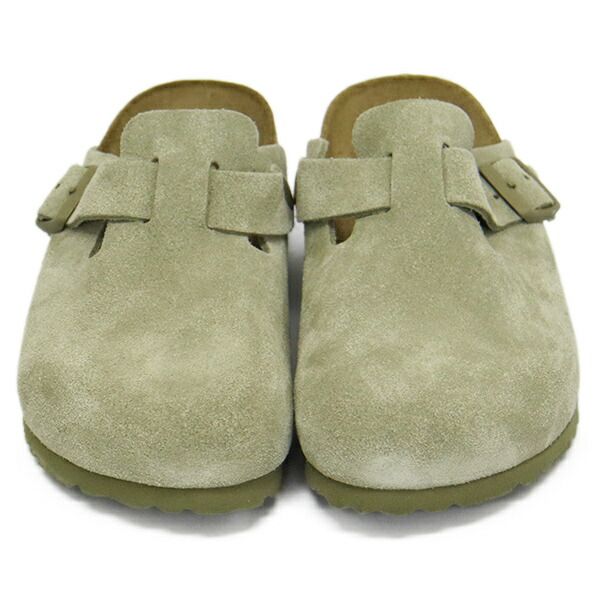 BIRKENSTOCK ビルケンシュトック 1025844 BOSTON ボストン スエードレザーサンダル FADED KHAKI ナロー BI461 ナロー 38-約24.5cm
