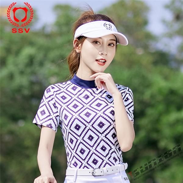 ゴルフ 半袖ポロシャツ ゴルフウェア シャツ レディース ポロシャツ 春