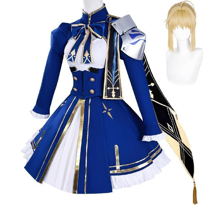 五次元 崩壊 スターレイル セイバー コスプレ衣装 ウイッグ付き 靴付き コスチューム cosplay クリスマス イベント ハ BJ0919ML03