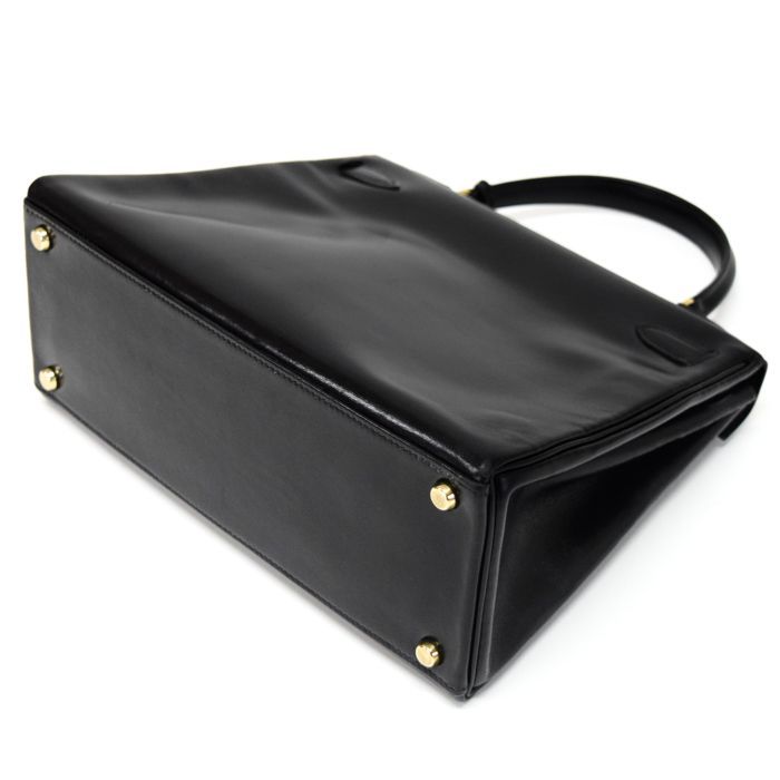 エルメス HERMES ケリー 28 内縫い ボックスカーフ (レザー) GD金具 〇 