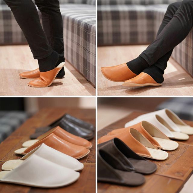 スリッパ ルームシューズ ギフト おしゃれ 高級 本革 ワックスレザー | 23cm 24cm 26cm 27cm キャメル Reela ルームサボ 日本製 国産 職人 | 海外 手土産 モダン 自宅用 来客用 室内 メンズ レディース | 結婚祝い 新築祝い 毎日使い★新作・2026年★人気★