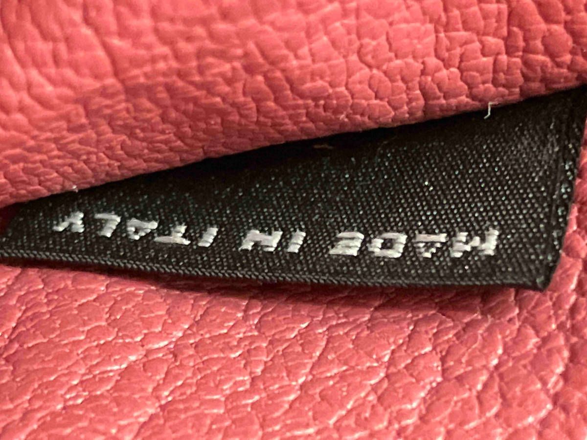 【良品】ミュウミュウ 折り財布 ラウンドジップ クロコ型押し ワインレッド系 良品】ミュウミュウ 折り財布 ラウンドジップ クロコ型押し