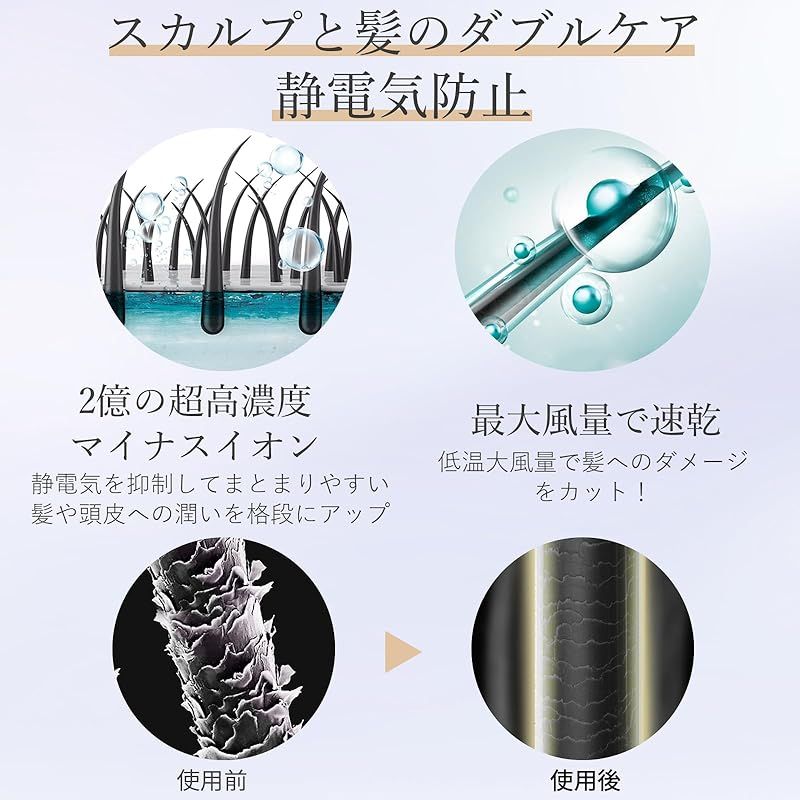 ANLAN ダブルケアドライヤー