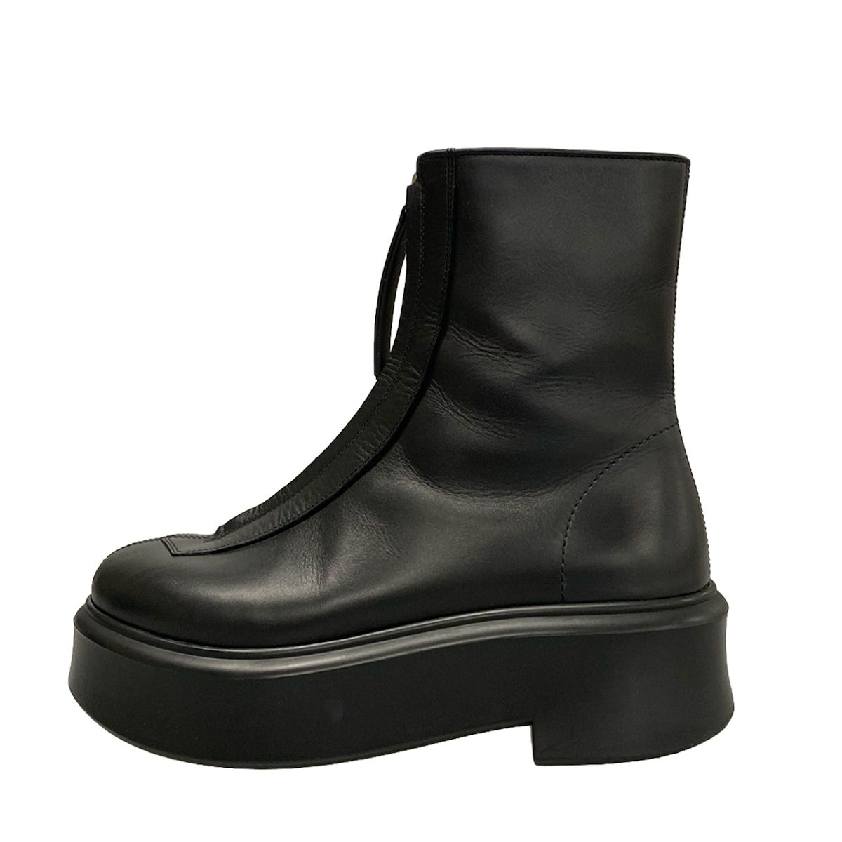 THE ROW(ザロウ) ショートブーツ 36 ジップドブーツ I F1144L64RBLK 黒  