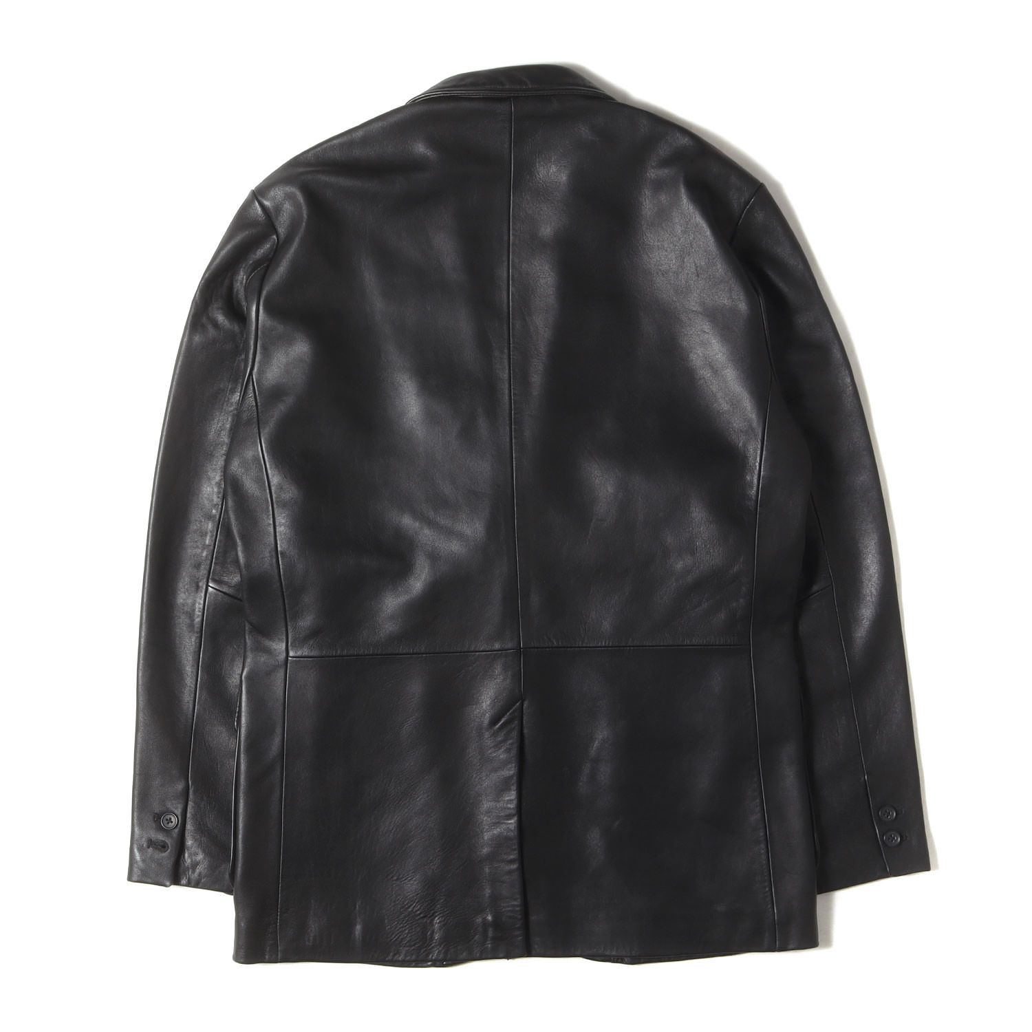 AVIREX アヴィレックス ジャケット ブラック 黒 サイズ XL シープスキンレザー 2つボタン テーラードジャケット SHEEP 2BUTTON TAILOERD JACKET アウター ブレザー ブルゾン 上着 メンズ