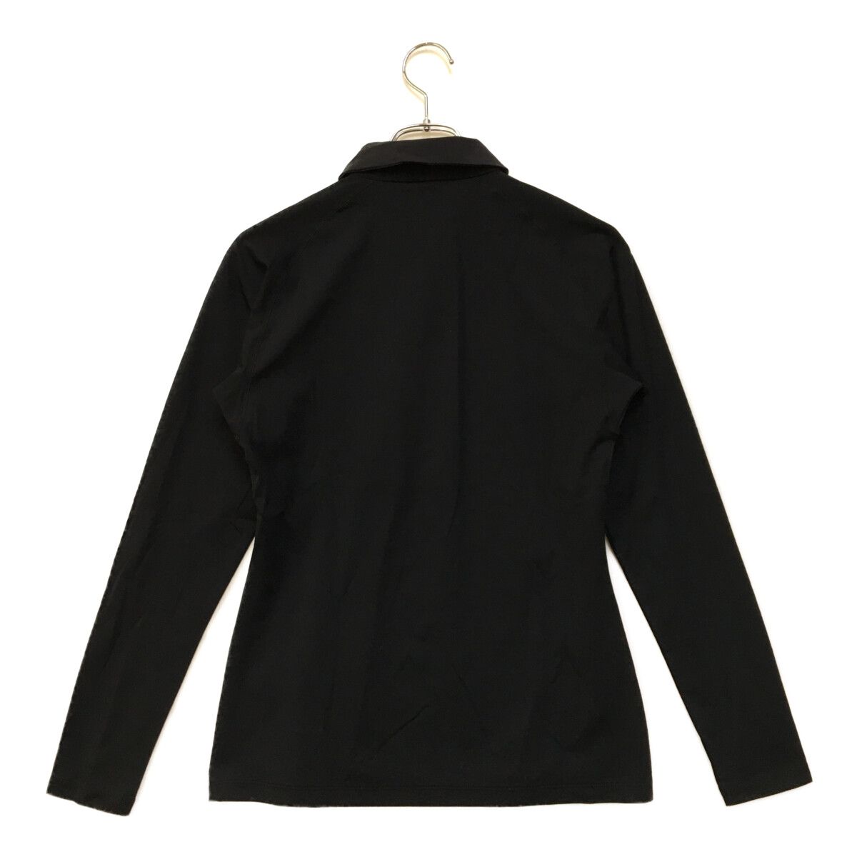 coco 中古 デサントゴルフ DESCENTE GOLF レディース 長袖ポロシャツ L 黒  ブラック  ストレッチ 中古 レディース デサントゴルフ DESCENTE GOLF 長袖ポロシャツ