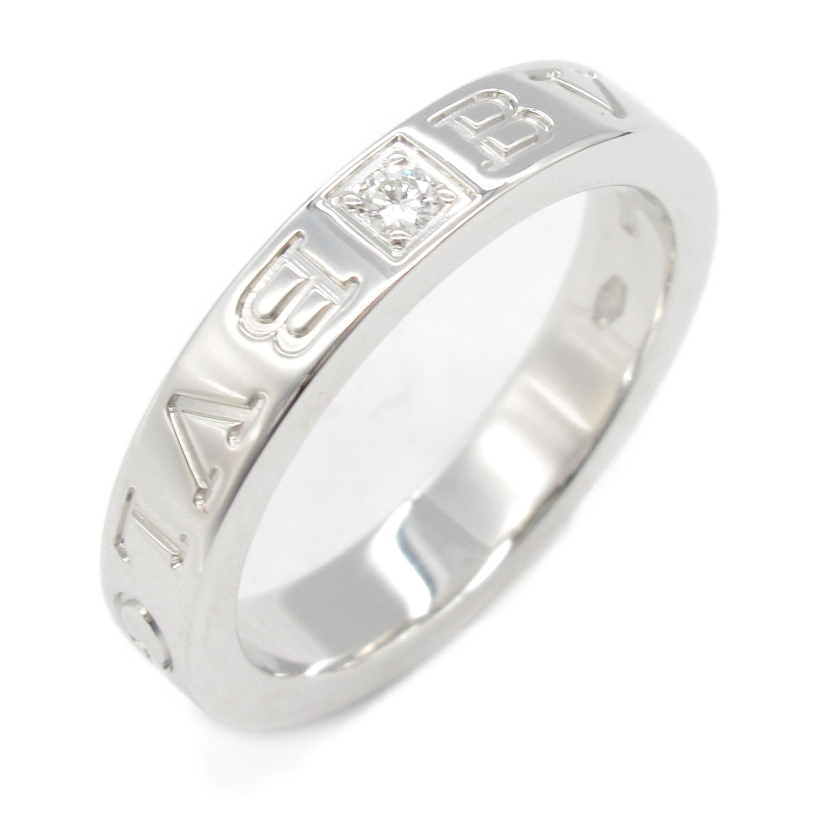 ブルガリ BVLGARI リング 指輪 B-zero1 ビーゼロワン リング 1PD K18WG ホワイトゴールド ダイヤモンド B-zero1 リング 1PD ユニセックス Used A