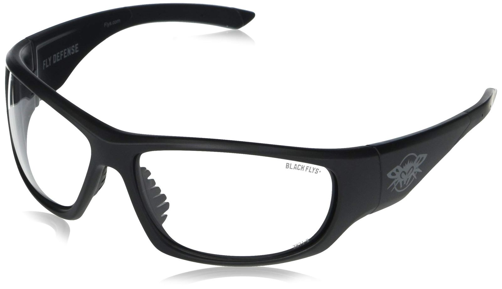 Black Flys サングラス, マットブラック クリアレンズ付き, 65 【公式 