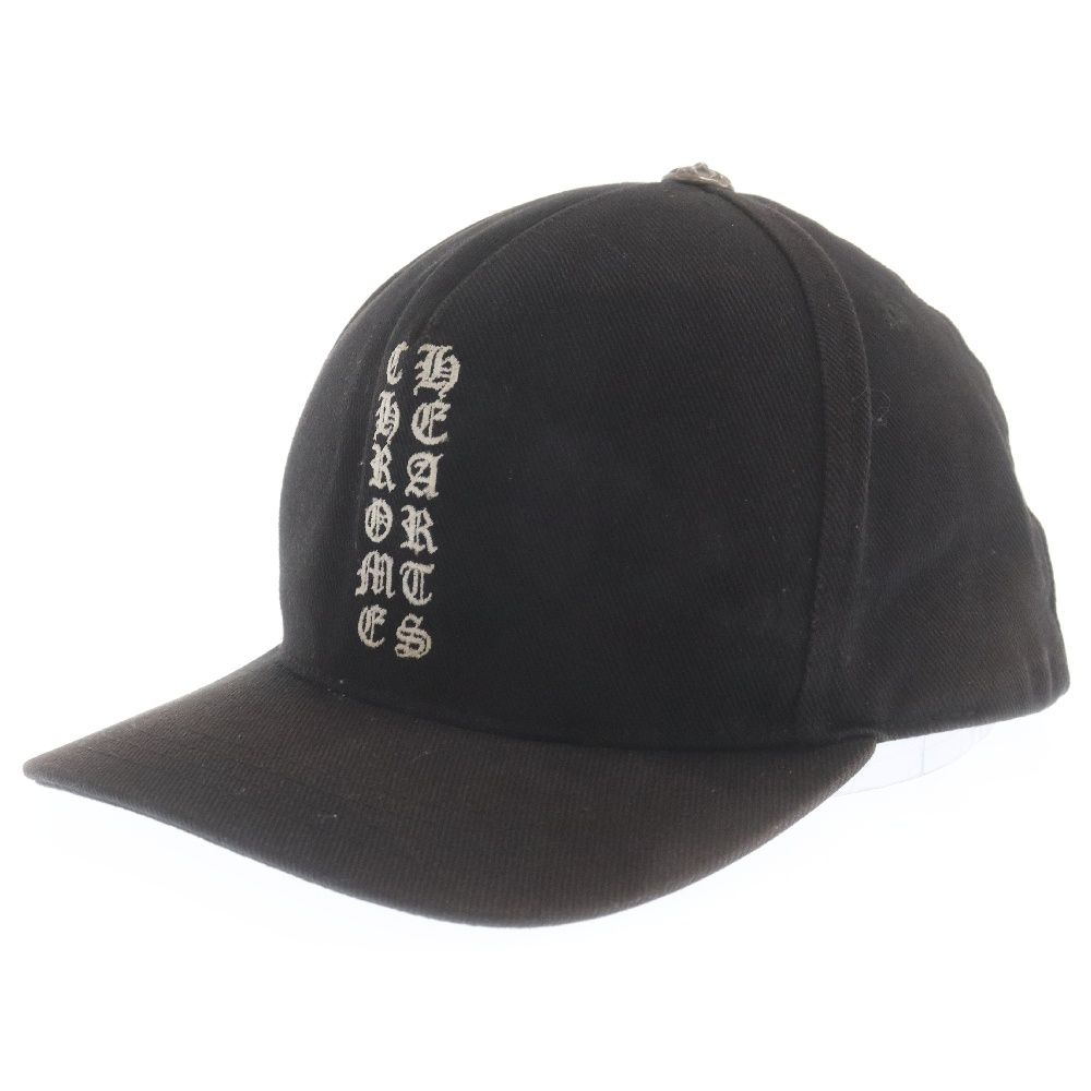 CHROME HEARTS (クロムハーツ) TRUCKER CAP クロスボール デニム ロゴ刺繍 トラッカーキャップ 帽子 ブラック