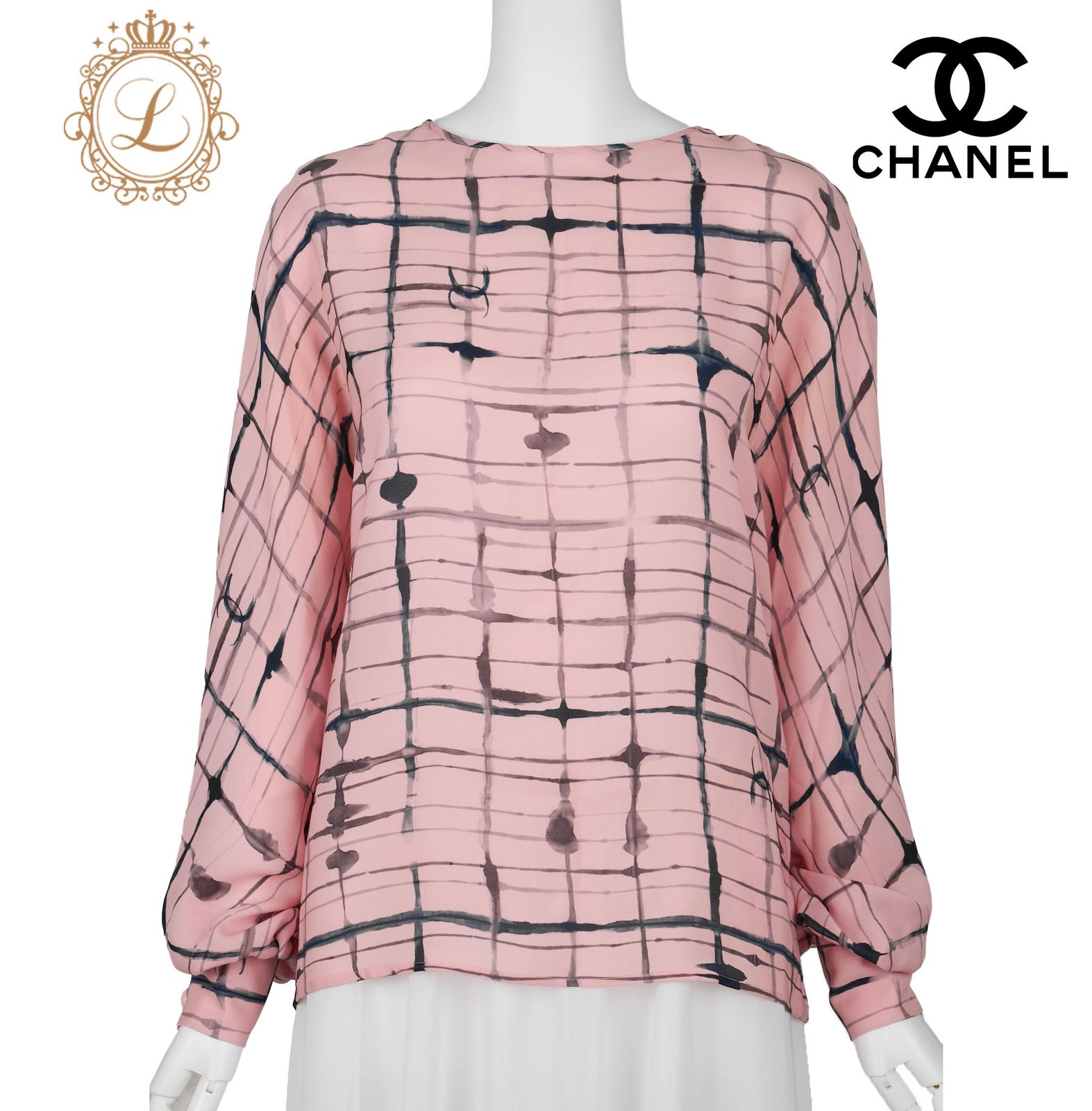 返品可】CHANEL シャネル ココボタン ココマーク ブラウス 34