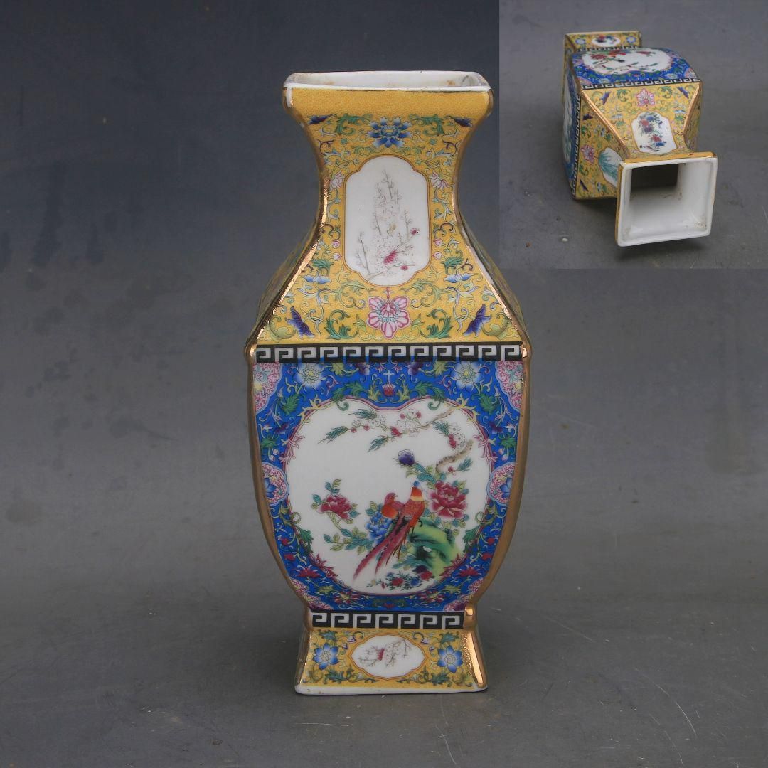 清乾隆青花花鳥六方蓋缶 砂糖缶 景徳鎮 陶磁器 装飾品 現代工芸品美術品 置物 清乾隆青花花鳥六方蓋缶 砂糖缶 景徳鎮 陶磁器 装飾品 現代工芸