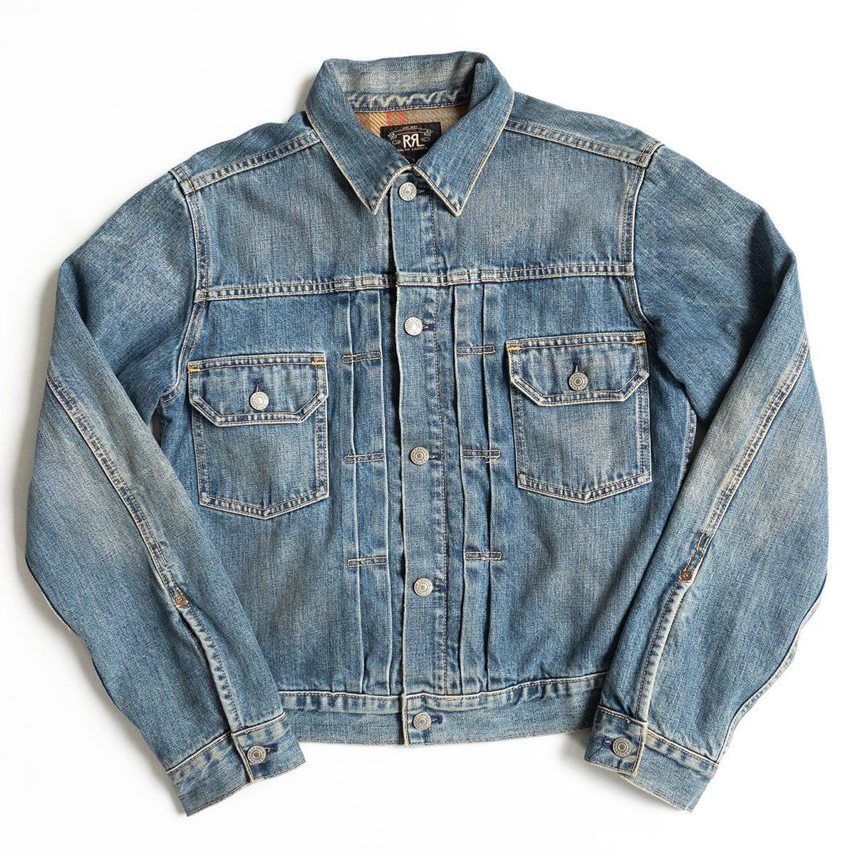 美品】RRL 【2nd TYPE DENIM JACKET】S ブランケット付き デニム