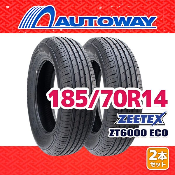AUTOWAY 185|70R14 サマータイヤ ZEETEX ZT6000 ECO 14インチ 2本セット 夏タイヤ オートウェイ