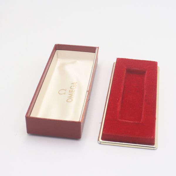 良品 オメガ アンティーク 空箱/BOX 腕時計用 レッドカラー レディース