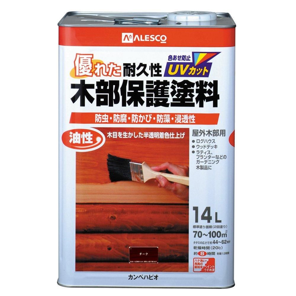 5営業日で発送 カンペハピオ Kanpe Hapio KH 油性木部保護塗料 ﾁｰｸ 14L 00237643511140